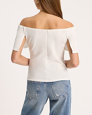 Off The Shoulder Overlay Top