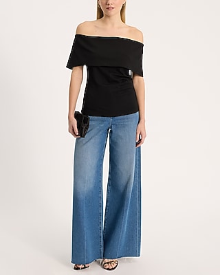 Off The Shoulder Overlay Top