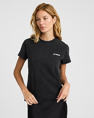 Crew Neck Short Sleeve LA Graphic Tee