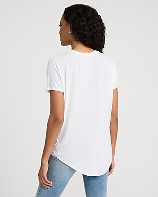 Relaxed V-Neck Short Sleeve London Tee - image 3
