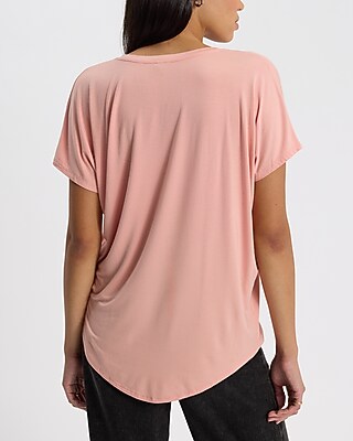 Relaxed V-Neck Short Sleeve London Tee - thumbnail 2