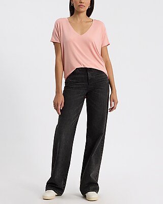 Relaxed V-Neck Short Sleeve London Tee - thumbnail 3
