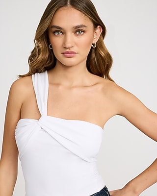 One Shoulder Twist Tank