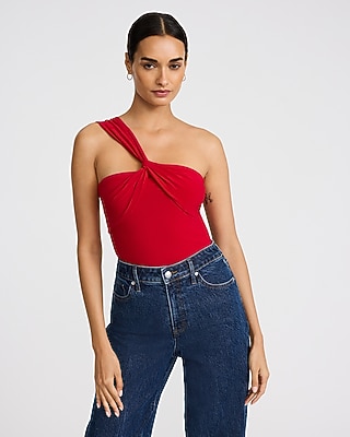 One Shoulder Twist Tank