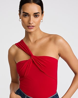 One Shoulder Twist Tank