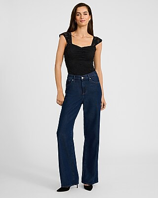 Lace Sweetheart Cap Sleeve Tee - image 4