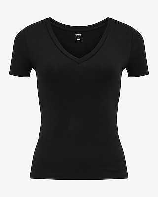 Deep V-Neck Short Sleeve Tee