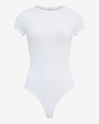 Body Contour High Compression Crew Neck Short Sleeve Bodysuit - image 4
