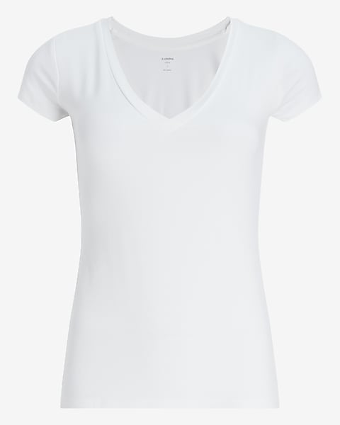 Minnesota Twins Express Women's Lace-Up V-Neck T-Shirt - White