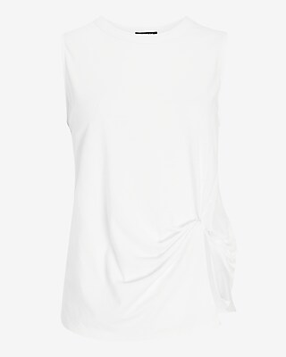 Skimming Twist Front Muscle Tank