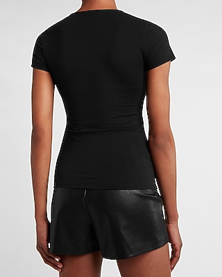 Body Contour Double Layer V-Neck Tee
