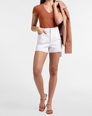 Body Contour Double Layer V-Neck Tee