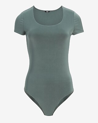 Body Contour Compression Double Layer Scoop Neck Thong