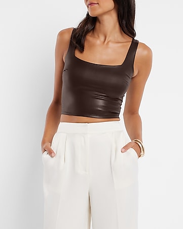 Acne Studios Satin Wrap Top in White Womens Clothing Tops Sleeveless and tank tops 