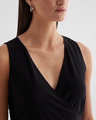 V-Neck Wrap Ruched Side Tank - image 2