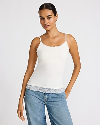 Best Loved Lace Trim Scoop Neck Bra Cami