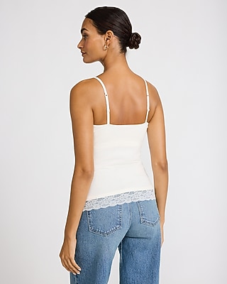Best Loved Lace Trim Scoop Neck Bra Cami