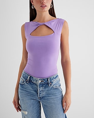 Body Contour Compression Twist Cutout Front Bodysuit - image 5