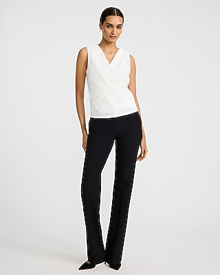 Crepe V-Neck Wrap Tank - image 3