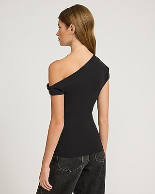 Crepe Off The Shoulder Twist Tank - image 3