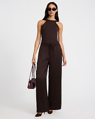 Body Contour High Compression Crew Neck Open Back Bodysuit
