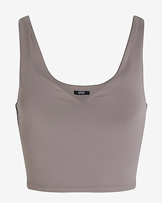 Body Contour High Compression Sweetheart Neckline Cropped Tank