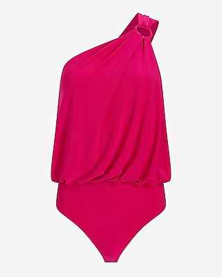 Skimming One Shoulder O-Ring Bodysuit