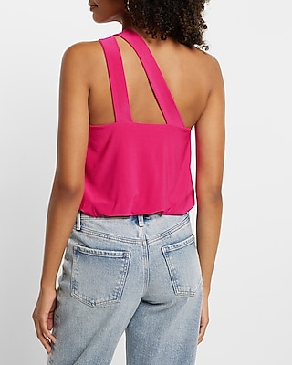 Skimming One Shoulder O-Ring Bodysuit