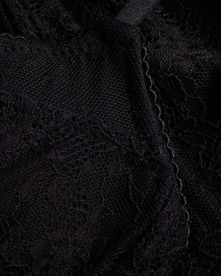 Lace Strappy Bustier Cropped Cami With Bra Cups