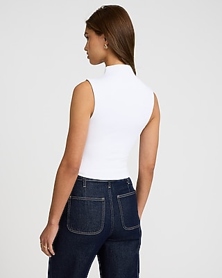 Body Contour High Compression Mock Neck Tank