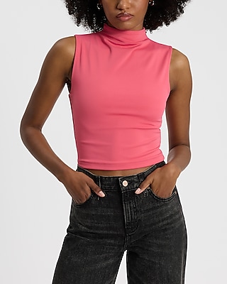 Body Contour High Compression Mock Neck Tank