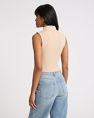 Body Contour High Compression Mock Neck Tank