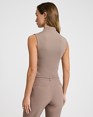 Body Contour High Compression Mock Neck Tank
