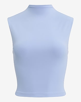 Body Contour High Compression Mock Neck Cropped Tank