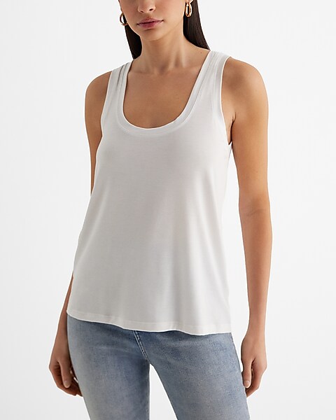 Luxe High-Neck Twist-Back Tank Top
