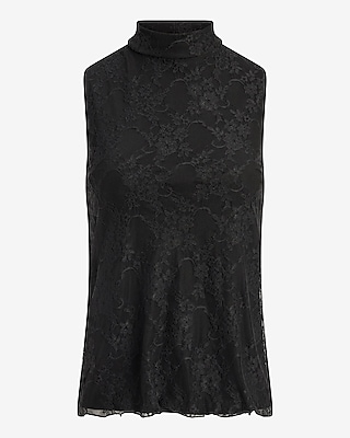 Lace Mock Neck Tank