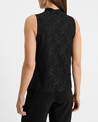 Lace Mock Neck Tank