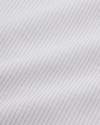 Fitted Ribbed High Neck Tank