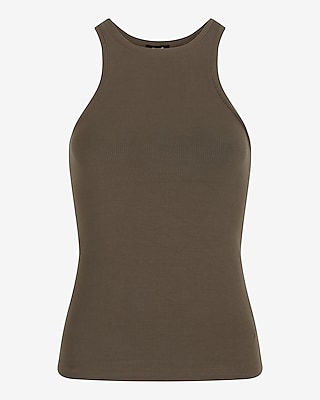 Supersoft Fitted Ribbed High Neck Tank