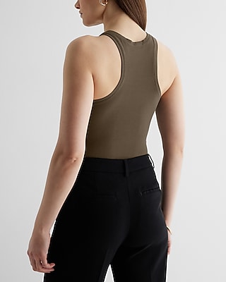 Supersoft Fitted Ribbed High Neck Tank