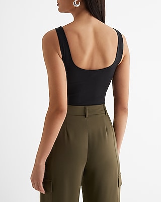 Body Contour High Compression Ribbed Scoop Neck Bodysuit - image 3