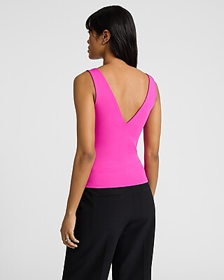 Body Contour High Compression Double V-Neck Tank