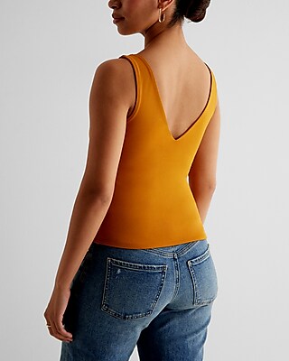 Body Contour High Compression Double V-Neck Tank
