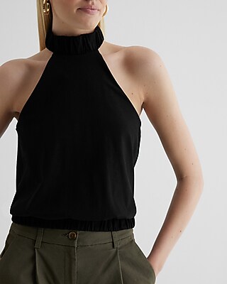 Halter Neck Elastic Tank - thumbnail 9