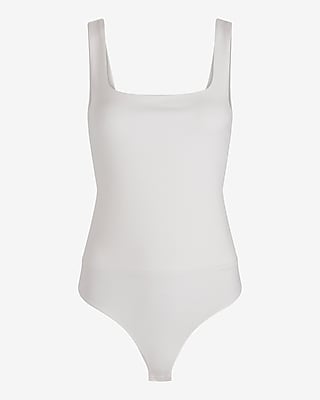Body Contour Textured Square Neck Bodysuit