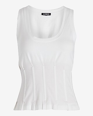 Scoop Neck Corset Tank - image 5