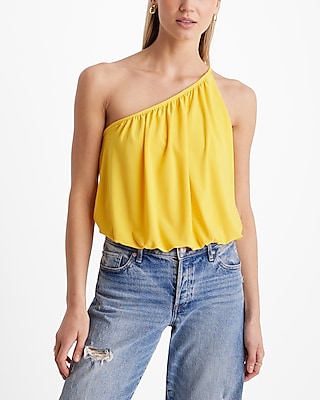 Skimming One Shoulder Draped Tank