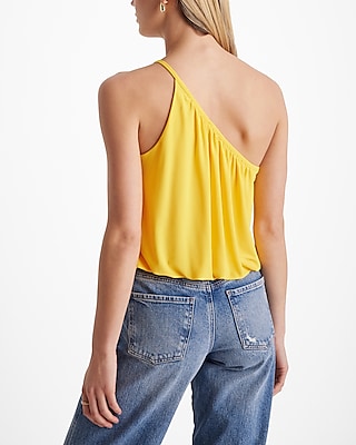 Skimming One Shoulder Draped Tank