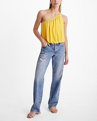 Skimming One Shoulder Draped Tank