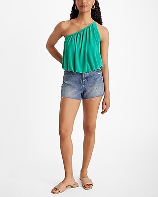 Skimming One Shoulder Draped Tank - image 4